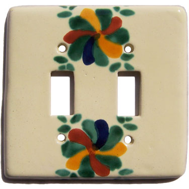 Mexican Switch Plate Handpainted Tile sp9005